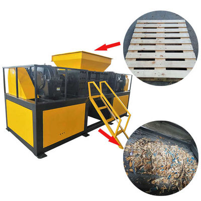 Macchina di triturazione del legname industriale completamente automatica Twin Shaft 100-3000kg/h