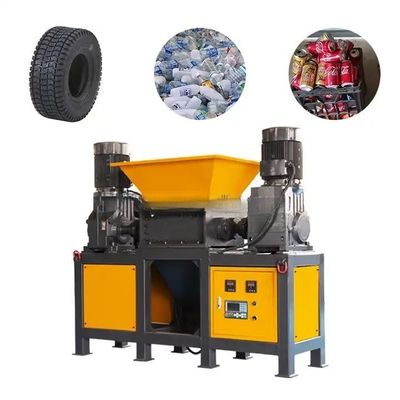 Macchine per la frantumazione di bottiglie di plastica PET a doppio asse multiuso / frantumazioni per il riciclaggio dei rifiuti