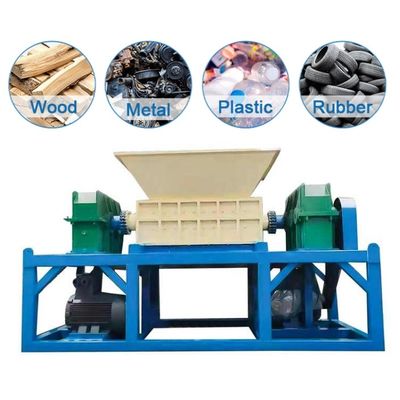 Controllo PLC Industrial Rubber Shredder Macchina di triturazione dell'alluminio rotto