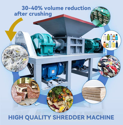 110-130 kg/h Macchina di triturazione dei rifiuti industriali di carta Macchina portatile di triturazione dei rottami metallici