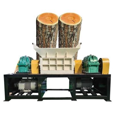 380V Heavy Duty Wood Shredder Machine Twin Shaft Wooden Pallet Shredder (Motore di triturazione di pallet di legno a doppio albero)
