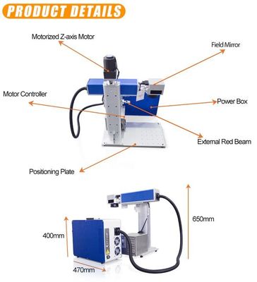 20W 30W Mini Mopa Fiber Laser Marking Machine Gioielleria Laser Cutting Incisione Machine