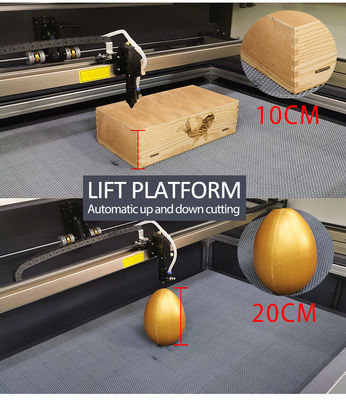 10.6um CO2 Laser Engraver Cutting Machine 0-400mm/s Con dispositivo di sollevamento