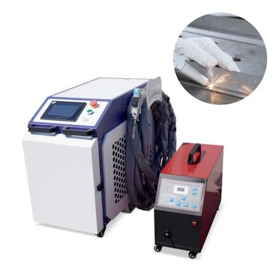 Macchina di saldatura laser a raffreddamento ad acqua con diametro del punto focale 0,2-3 mm e potenza di 1000 W