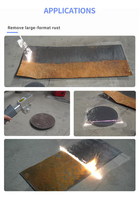 2000W di pulizia della ruggine con laser Collimated Spot Diameter 4-6mm per la rimozione rapida della ruggine