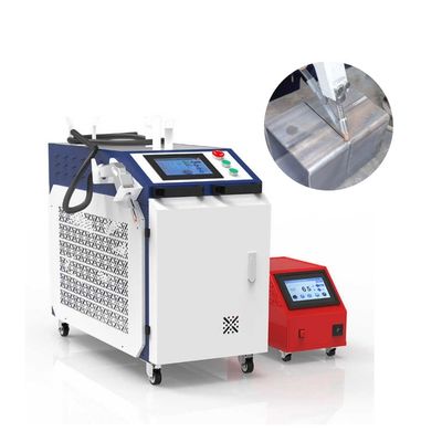 Macchina di saldatura laser a fibra compatta con lunghezza focale di 100 mm per saldatura di precisione