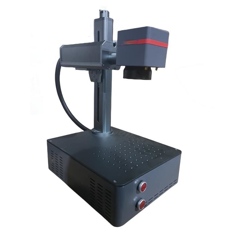 Fibra di metallo Acciaio Raycus 20W 30W 50W Silver Laser Marking Machine per etichette Logo tastiera Metallo