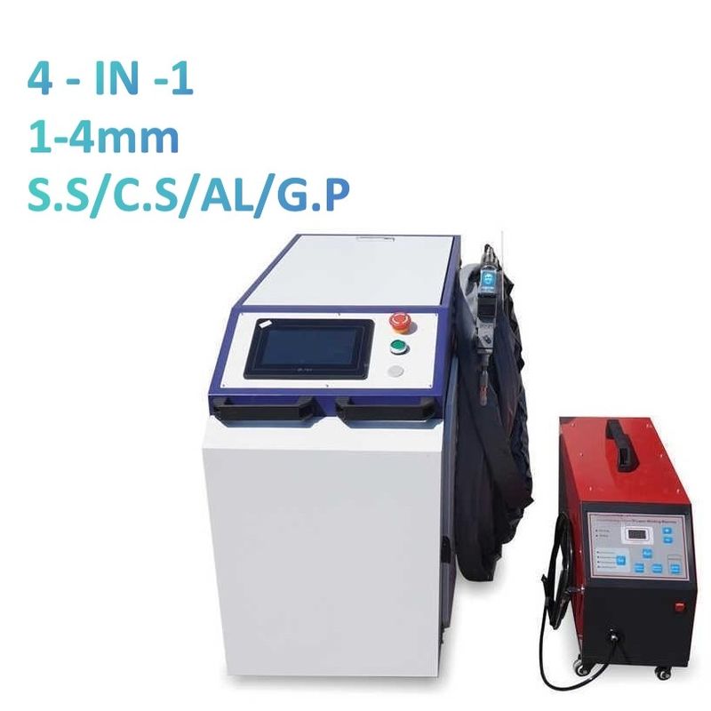 4 in 1 Continuous Wave Laser Welding Machine per acciaio metallo alluminio inossidabile