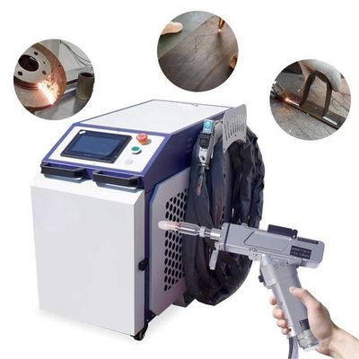 3 in 1 saldatore laser a fibra portatile 1000W 1500W 2000W per carbonio di alluminio